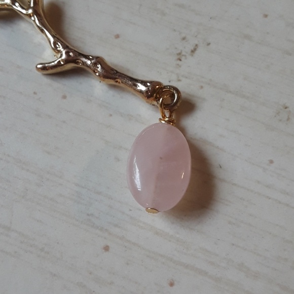 NWT Genuine Rose Stone Branch Necklace - Picture 3 of 4
